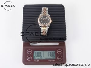 DateJust 41 126331 ARF 1:1 Best Edition 904L Steel Gray Textured Dial on SS/RG Jubilee Bracelet SH3235(Gain Weight) - Image 35