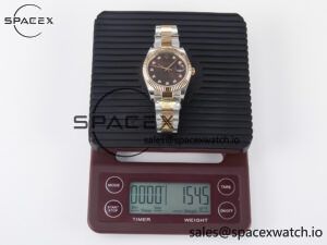 DateJust 41 126331 ARF 1:1 Best Edition 904L Steel Brown Diamonds Dial on SS/RG Oyster Bracelet SH3235(Gain Weight) - Image 34