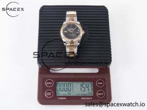 DateJust 41 126331 ARF 1:1 Best Edition 904L Steel Gray Dial Green Roman Marker on SS/RG Oyster Bracelet SH3235(Gain Weight) - Image 35