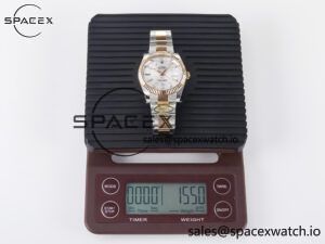DateJust 41 126331 ARF 1:1 Best Edition 904L Steel Silver Textured Dial on SS/RG Oyster Bracelet SH3235(Gain Weight) - Image 35