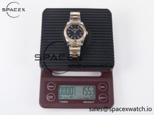 DateJust 41 126331 ARF 1:1 Best Edition 904L Steel Black Dial on SS/RG Oyster Bracelet SH3235(Gain Weight) - Image 35