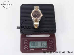 DateJust 41 126331 ARF 1:1 Best Edition 904L Steel Brown Dial on SS/RG Oyster Bracelet SH3235(Gain Weight) - Image 35