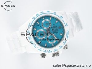 Daytona AET White Ceramic Case and Bracelet Tiffany Blue Dial N6F Best Edition SA4130 - Image 8