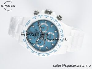 Daytona AET White Ceramic Case and Bracelet Tiffany Blue Dial N6F Best Edition SA4130 - Image 7
