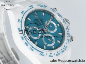 Daytona AET White Ceramic Case and Bracelet Tiffany Blue Dial N6F Best Edition SA4130 - Image 3