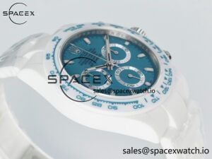 Daytona AET White Ceramic Case and Bracelet Tiffany Blue Dial N6F Best Edition SA4130 - Image 6
