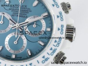 Daytona AET White Ceramic Case and Bracelet Tiffany Blue Dial N6F Best Edition SA4130 - Image 10