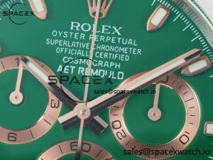 Daytona AET White Ceramic Case and Bracelet Green Dial N6F Best Edition SA4130 - Image 9