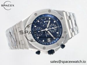 Royal Oak Offshore 42mm Re-edition SS TKF Best Edition Blue Dial on SS Bracelet A7750 - Image 7