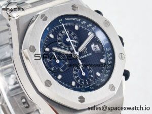 Royal Oak Offshore 42mm Re-edition SS TKF Best Edition Blue Dial on SS Bracelet A7750 - Image 3