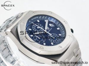 Royal Oak Offshore 42mm Re-edition SS TKF Best Edition Blue Dial on SS Bracelet A7750 - Image 6