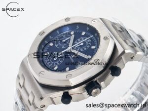 Royal Oak Offshore 42mm Re-edition SS TKF Best Edition Blue Dial on SS Bracelet A7750 - Image 5