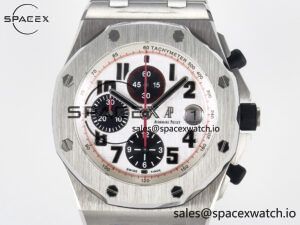 Royal Oak Offshore 42mm Panda SS TKF Best Edition White/Black Dial on SS Bracelet A7750 - Image 2