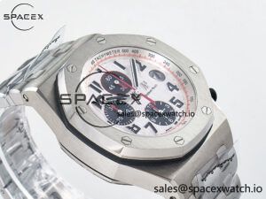 Royal Oak Offshore 42mm Panda SS TKF Best Edition White/Black Dial on SS Bracelet A7750 - Image 6