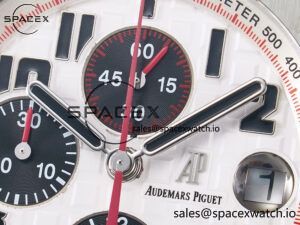 Royal Oak Offshore 42mm Panda SS TKF Best Edition White/Black Dial on SS Bracelet A7750 - Image 9