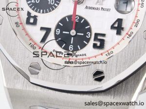 Royal Oak Offshore 42mm Panda SS TKF Best Edition White/Black Dial on SS Bracelet A7750 - Image 11