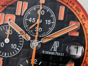 Royal Oak Offshore 42mm Volcano TKF Best Edition Black Dial on Black Leather Strap A7750 - Image 9