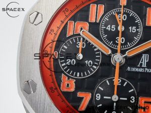 Royal Oak Offshore 42mm Volcano TKF Best Edition Black Dial on Black Leather Strap A7750 - Image 12