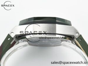 Royal Oak Offshore 44mm SS TKF 1:1 Best Edition Green Dial on Green Camou Rubber Strap A3126 - Image 14