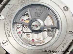 Royal Oak Offshore 44mm SS TKF 1:1 Best Edition Green Dial on Green Camou Rubber Strap A3126 - Image 20