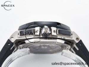 Royal Oak Offshore 44mm Black Ceramic SS TKF 1:1 Best Edition Black/White Dial on Black Rubber Strap A3126 - Image 15