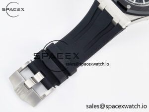 Royal Oak Offshore 44mm Black Ceramic SS TKF 1:1 Best Edition Black/White Dial on Black Rubber Strap A3126 - Image 23