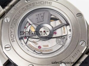 Royal Oak Offshore 44mm Black Ceramic SS TKF 1:1 Best Edition Black/White Dial on Black Rubber Strap A3126 - Image 19