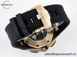 Royal Oak Offshore 44mm Black Ceramic TKF 1:1 Best Edition Gray Dial RG Bezel on Black Rubber Strap A3126 - Image 16
