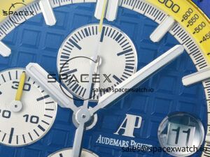 Royal Oak Offshore 44mm SS TKF 1:1 Best Edition Blue/Yellow Dial on Blue/Yellow Rubber Strap A3126 $558.00 - Image 9