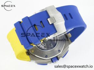 Royal Oak Offshore 44mm SS TKF 1:1 Best Edition Blue/Yellow Dial on Blue/Yellow Rubber Strap A3126 $558.00 - Image 16