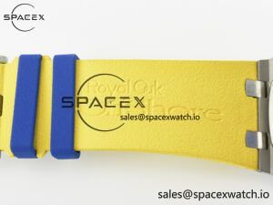 Royal Oak Offshore 44mm SS TKF 1:1 Best Edition Blue/Yellow Dial on Blue/Yellow Rubber Strap A3126 $558.00 - Image 27