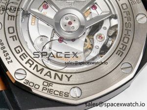 Royal Oak Offshore 44mm Black Ceramic RG TKF 1:1 Best Edition Gray Dial on Black Rubber Strap A3126 - Image 20