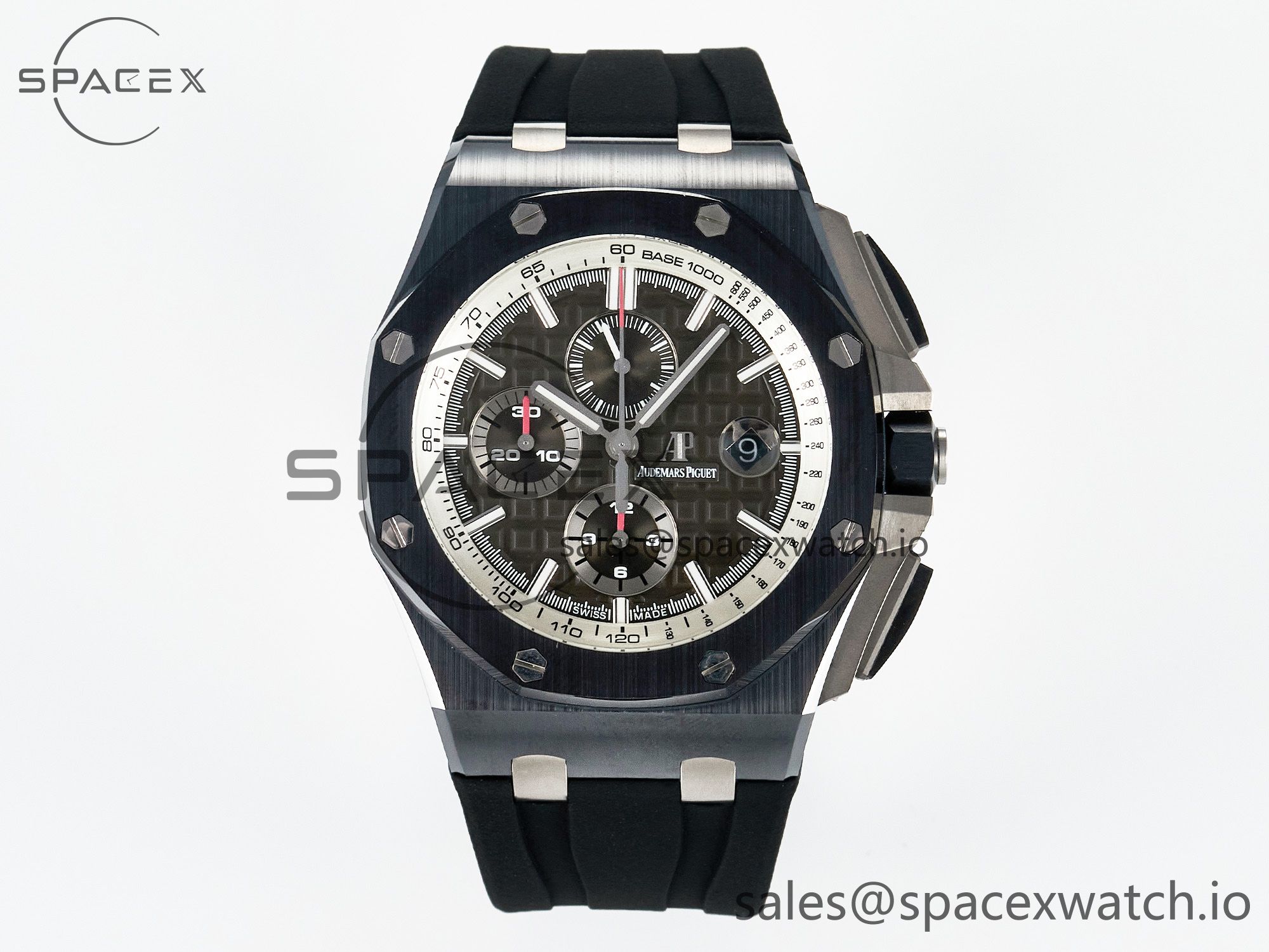 IMG_2933 拷贝 Royal Oak Offshore 44mm Black Ceramic SS TKF 1:1 Best Edition Gray Dial on Black Rubber Strap A3126 - Image 1