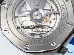 Royal Oak Offshore 44mm SS TKF 1:1 Best Edition Blue Dial on Blue Camou Rubber Strap A3126 - Image 21