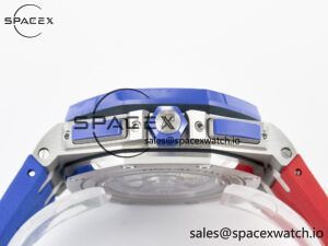 Royal Oak Offshore 44mm SS TKF 1:1 Best Edition Blue/Red Dial on Blue/Red Rubber Strap A3126 - Image 15
