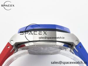Royal Oak Offshore 44mm SS TKF 1:1 Best Edition Blue/Red Dial on Blue/Red Rubber Strap A3126 - Image 14