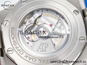 Royal Oak Offshore 44mm SS TKF 1:1 Best Edition Blue/Red Dial on Blue/Red Rubber Strap A3126 - Image 18