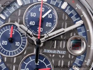 Royal Oak Offshore Schumacher SS TKF Best Edition Gray/Blue Dial on Blue Rubber Strap A3126 - Image 9