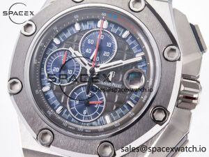 Royal Oak Offshore Schumacher SS TKF Best Edition Gray/Blue Dial on Blue Rubber Strap A3126 - Image 11
