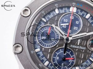 Royal Oak Offshore Schumacher SS TKF Best Edition Gray/Blue Dial on Blue Rubber Strap A3126 - Image 13
