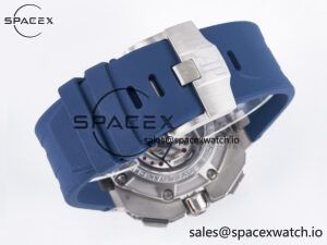 Royal Oak Offshore Schumacher SS TKF Best Edition Gray/Blue Dial on Blue Rubber Strap A3126 - Image 17