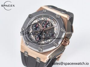 Royal Oak Offshore Schumacher RG TKF Best Edition Gray/Black Dial on Gray Rubber Strap A3126 - Image 4