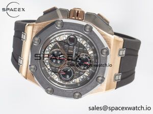 Royal Oak Offshore Schumacher RG TKF Best Edition Gray/Black Dial on Gray Rubber Strap A3126 - Image 8
