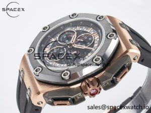 Royal Oak Offshore Schumacher RG TKF Best Edition Gray/Black Dial on Gray Rubber Strap A3126 - Image 5