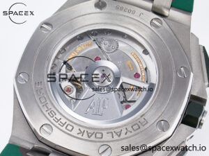 Royal Oak Offshore 44mm SS TKF 1:1 Best Edition Cream Dial on Green Camou Rubber Strap A3126 - Image 19