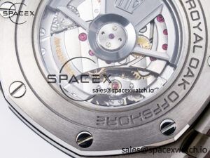 Royal Oak Offshore 44mm SS TKF 1:1 Best Edition Cream Dial on Green Camou Rubber Strap A3126 - Image 23