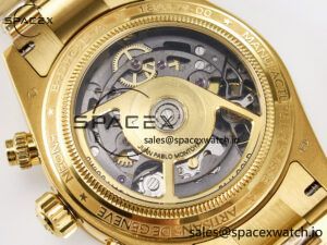 Daytona Artisans Skeleton YG ADGF Best Edition Blue Ceramic Bezel Skeleton Dial on YG Oyster Bracelet SA4130 - Image 18
