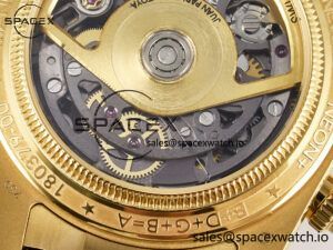 Daytona Artisans Skeleton YG ADGF Best Edition Blue Ceramic Bezel Skeleton Dial on YG Oyster Bracelet SA4130 - Image 19