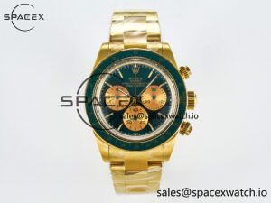 Daytona YG ADGF Best Edition Green/YG Dial on YG Bracelet A7750