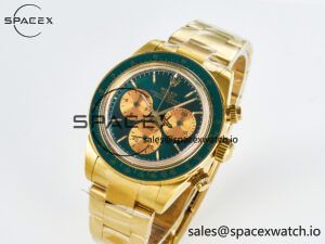 Daytona YG ADGF Best Edition Green/YG Dial on YG Bracelet A7750 - Image 4